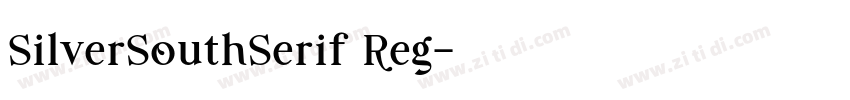 SilverSouthSerif Reg字体转换